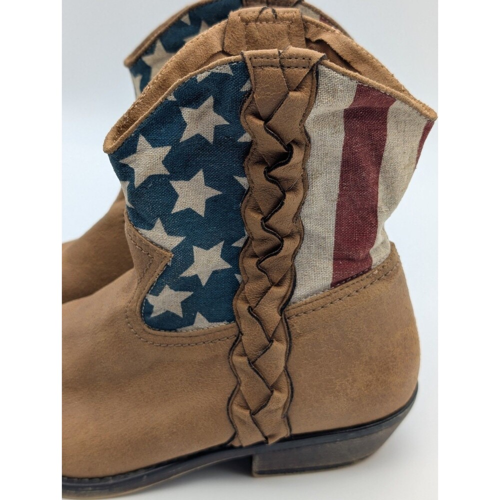 American Rag americana cowboy/cowgirl rodeo bootie sz 6.5 USA patriotic - Picture 3 of 11
